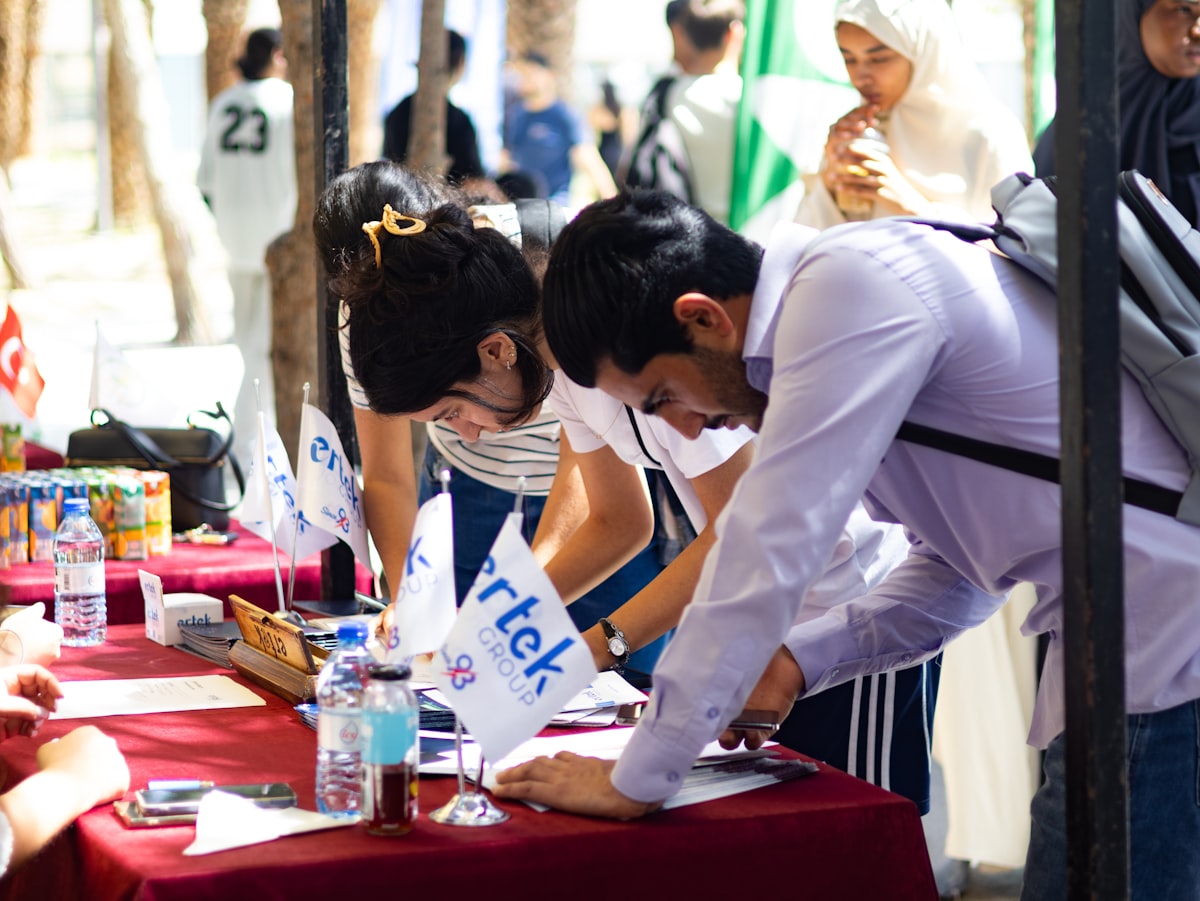 Networking at a Career Fair